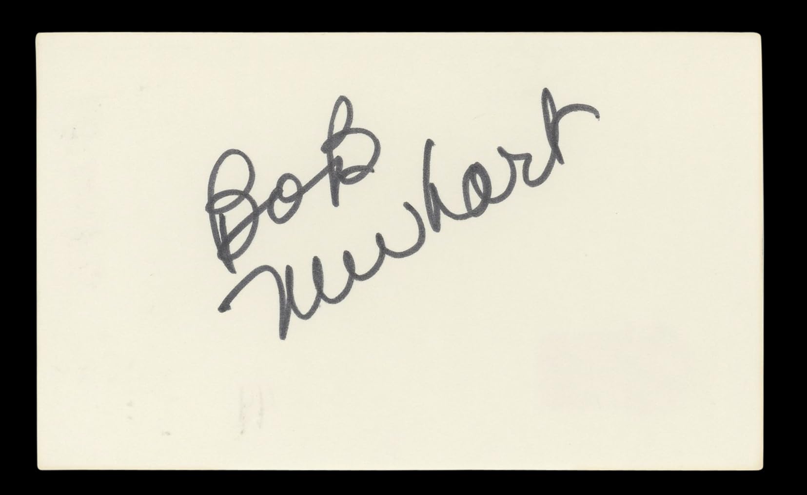 Bob Newhart The Big Bang Theory Authentic Signed 3x5 Index Card BAS #BL96467