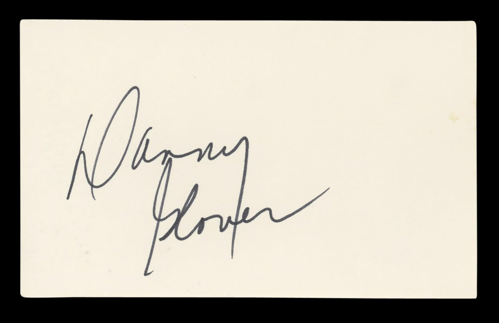 Danny Glover Lethal Weapon Signed 3x5 Index Card Autographed BAS #BL96622