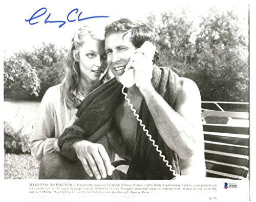 Chevy Chase Caddyshack Authentic Signed 11X14 Lobby Card Photo BAS Witnessed 8