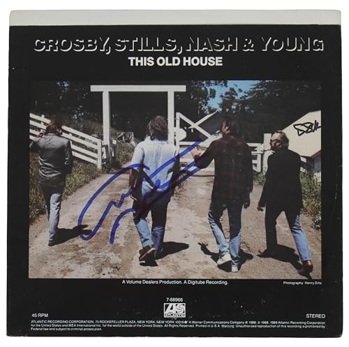 Graham Nash CSN&Y Authentic Signed Got It Made 45 RPM Album Cover BAS #BF88846