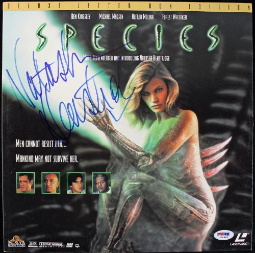 Natasha Henstridge Species Authentic Signed Laserdisc Cover PSA/DNA #J00699