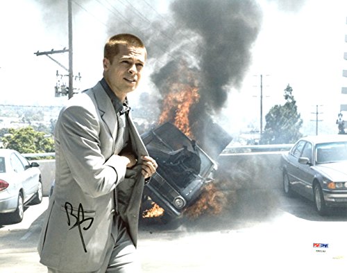 Brad Pitt Ocean's Twelve Authentic Signed 11X14 Photo PSA/DNA #Z90192