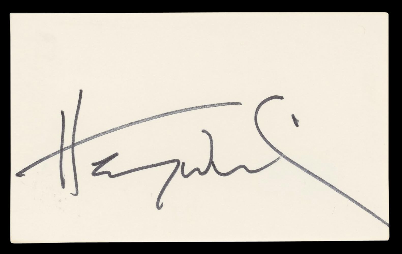 Henry Winkler Happy Days Authentic Signed 3x5 Index Card BAS #BL98552