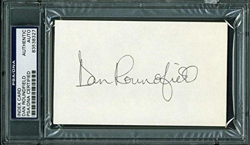 Hawks Dan Roundfield Authentic Signed 3X5 Index Card Autographed PSA/DNA Slabbed