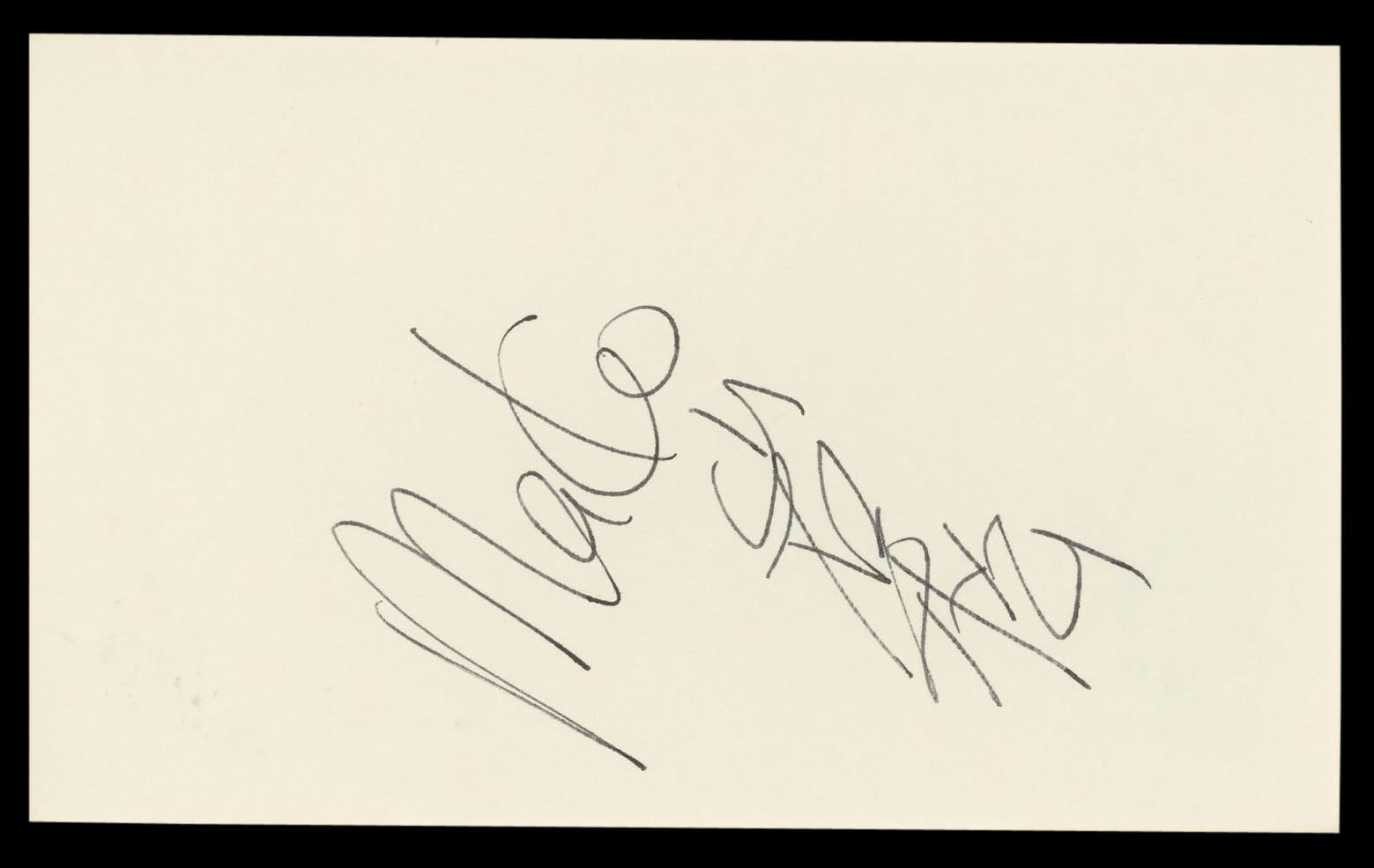 Mako Conan the Barbarian Authentic Signed 3x5 Index Card BAS #BL98864