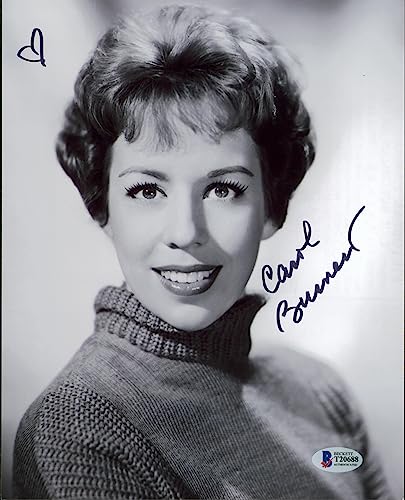 Carol Burnett Authentic Signed 8x10 Black & White Photo Autographed BAS #T20688
