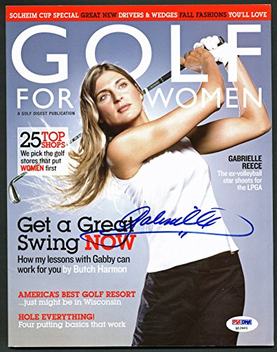 Gabrielle Reece Authentic Signed 2002 Golf For Women Magazine PSA/DNA #Q12401