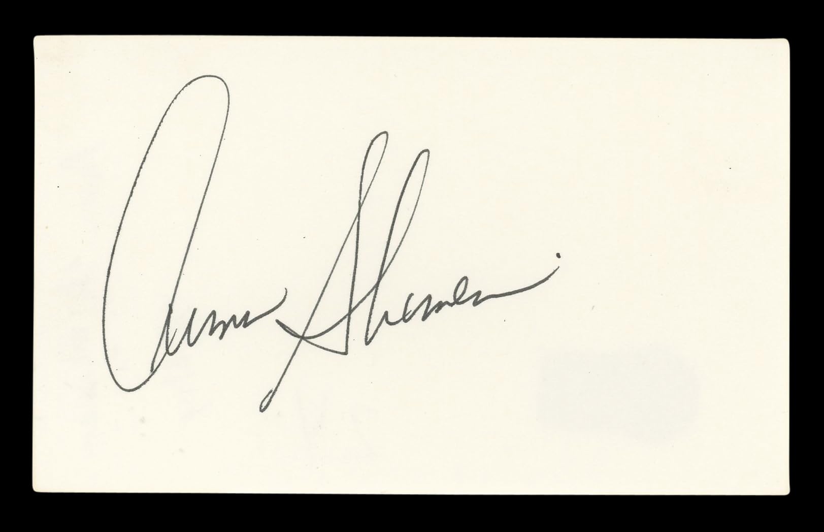 Armin Shimerman Star Trek Signed 3x5 Index Card Autographed BAS #BL96609