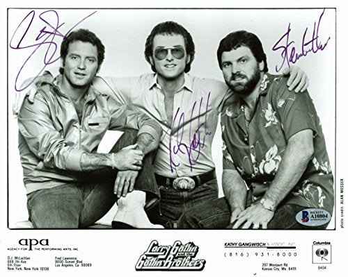 Gatlin Brothers Larry, Rudy & Steve Authentic Signed B&W 8x10 Photo BAS #A10804