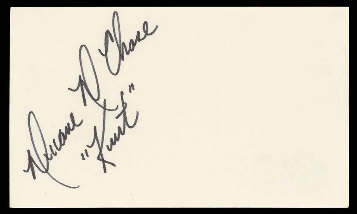 Duane Chase The Sound Of Music "Kurt" Signed 3x5 Index Card BAS #BM57069