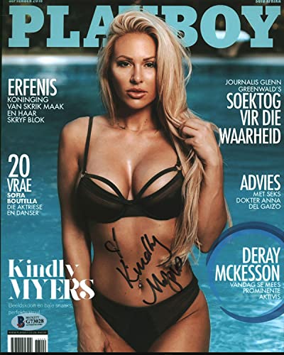 Kindly Myers Playboy Authentic Signed 8x10 Photo Autographed BAS #G73028