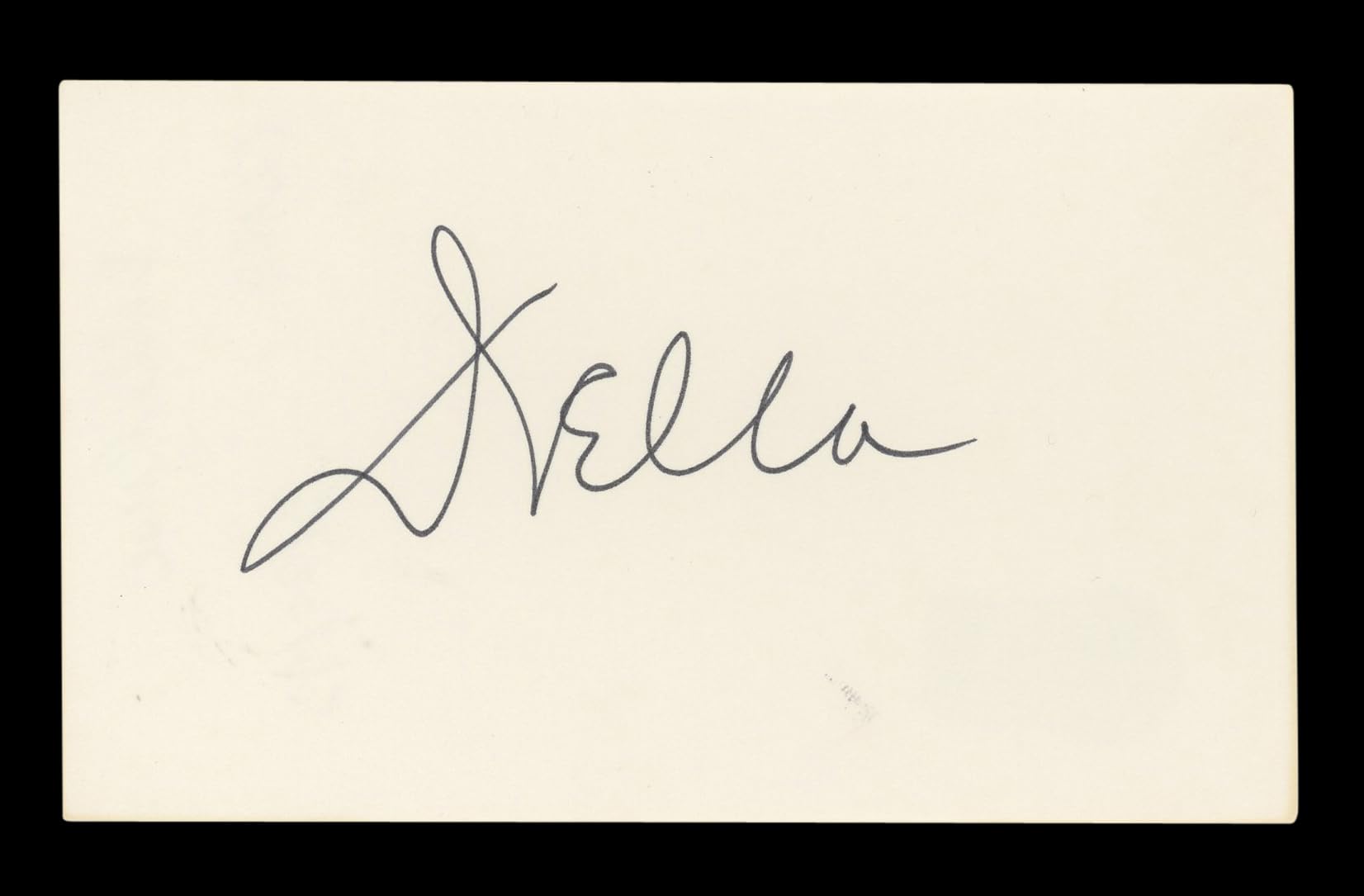 Della Reese Singer Authentic Signed 3x5 Index Card Autographed BAS #AD70270
