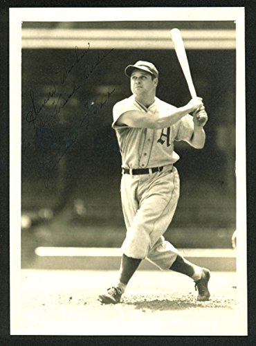 Jimmie Foxx "Sincere Wishes" Signed 5.5x7.5 Geo Burke Sepia Photo JSA #Z30198