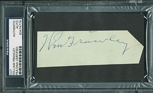 William Frawley Authentic Signed 1.75X5 Cut Autographed PSA/DNA Slabbed