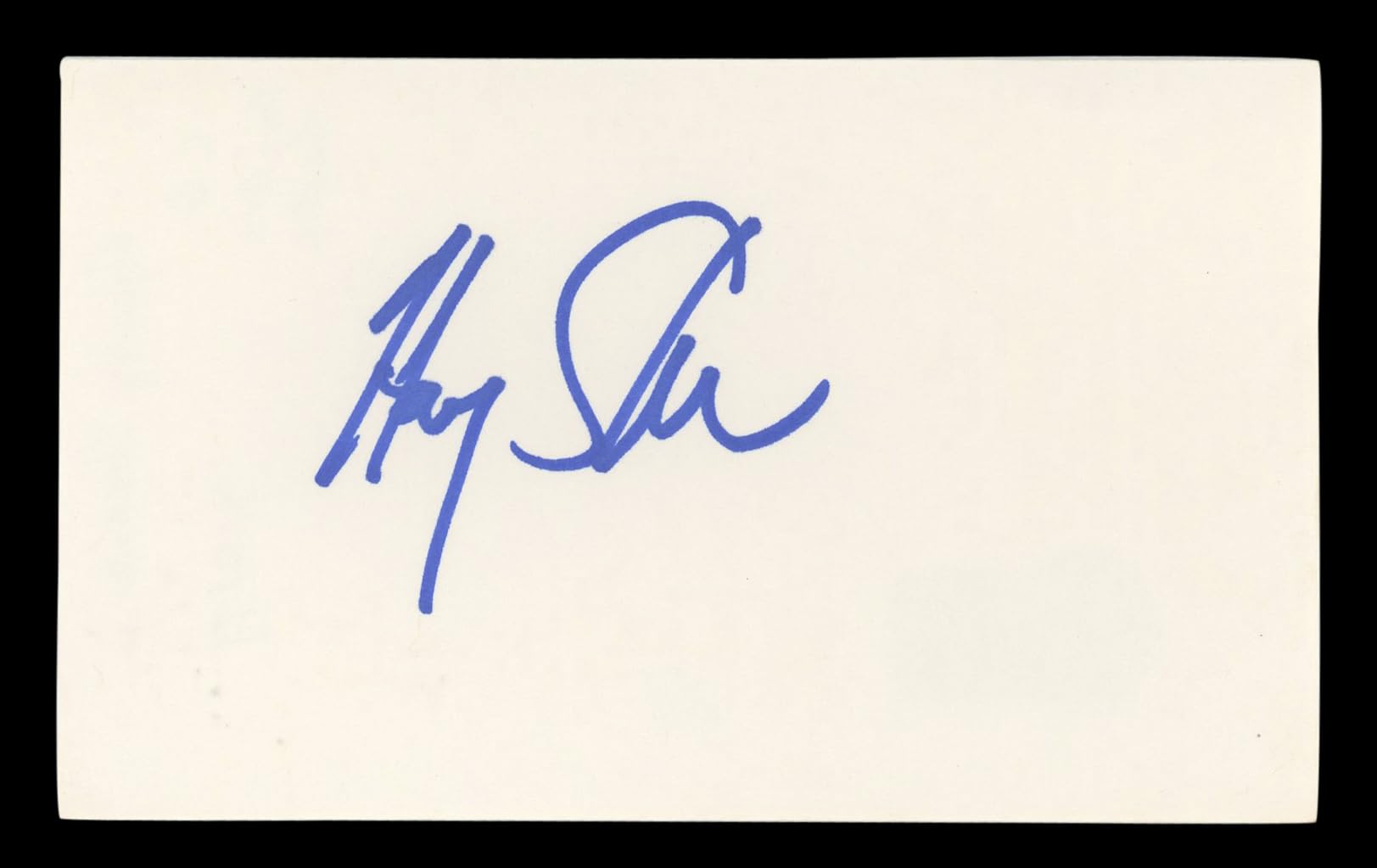 Harry Shearer The Simpsons Authentic Signed 3x5 Index Card BAS #BL96932