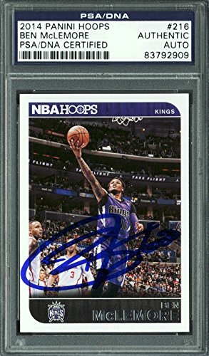 Kings Ben McLemore Authentic Signed Card 2014 Panini Hoops #216 PSA/DNA Slabbed