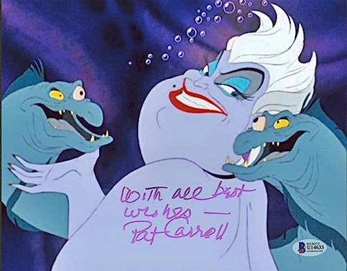 Pat Carroll The Little Mermaid "All Best Wishes" Signed 8x10 Photo BAS #U14633