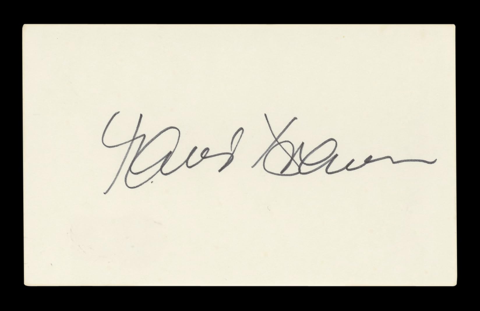 Maude Adams The Man with the Golden Gun Signed 3x5 Index Card BAS #AD70166