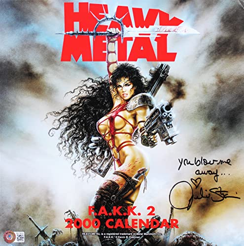 Julie Strain Authentic Signed 2000 F.A.K.K. 2 Heavy Metal Calendar BAS #BA74088