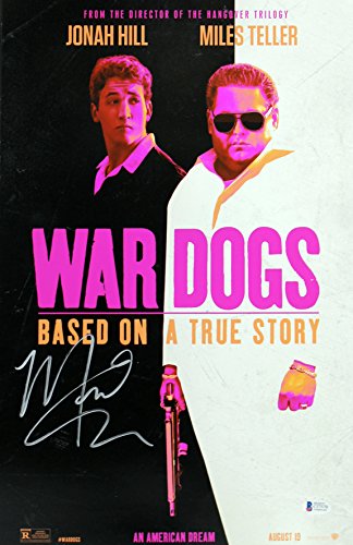 Miles Teller War Dogs Authentic Signed 12x18 Photo BAS #C57579