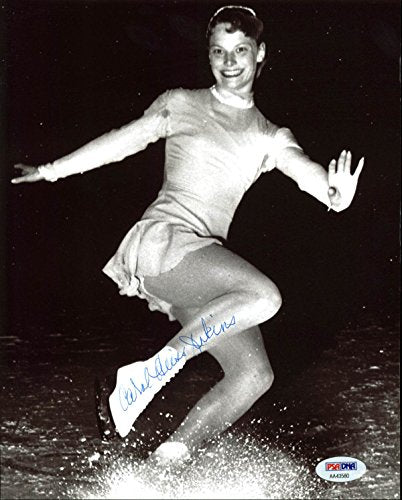 Carol Heiss Jenkins Figure Skating Authentic Signed 8X10 Photo PSA/DNA #AA43580