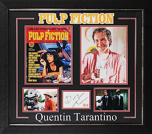 Quentin Tarantino Pulp Fiction Signed & Framed 3x5 Index Card BAS #BJ07047
