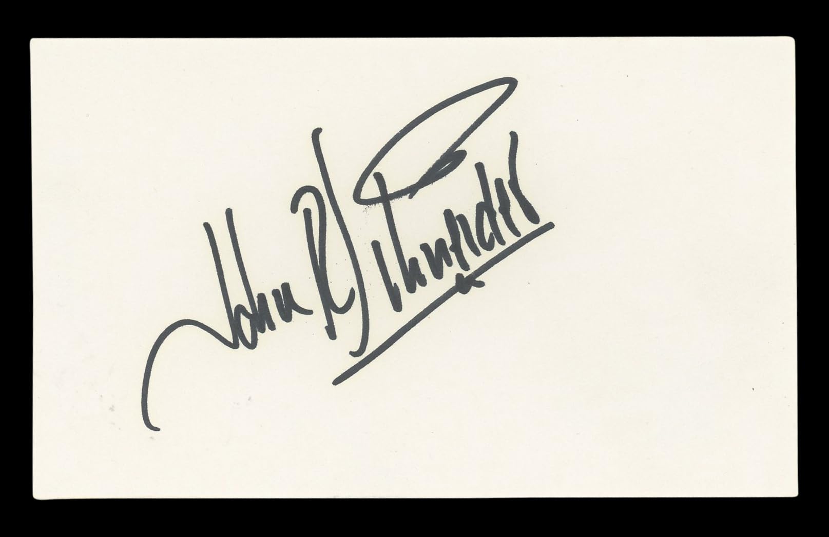 John Schneider The Dukes Of Hazzard Authentic Signed 3x5 Index Card BAS #BL96639