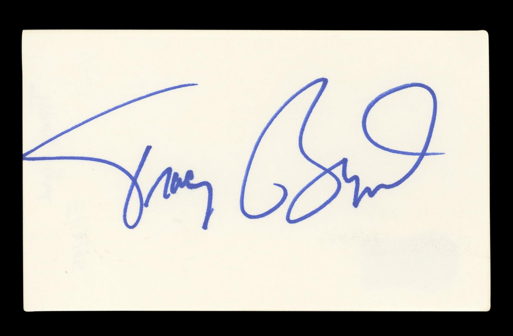Tracy Byrd Country Musician Signed 3x5 Index Card Autographed BAS #AD70138
