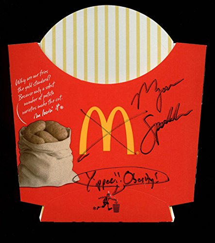 Morgan Spurlock "Yippee!! Obesity!" Signed McDonald's Large Fry PSA/DNA #V22465