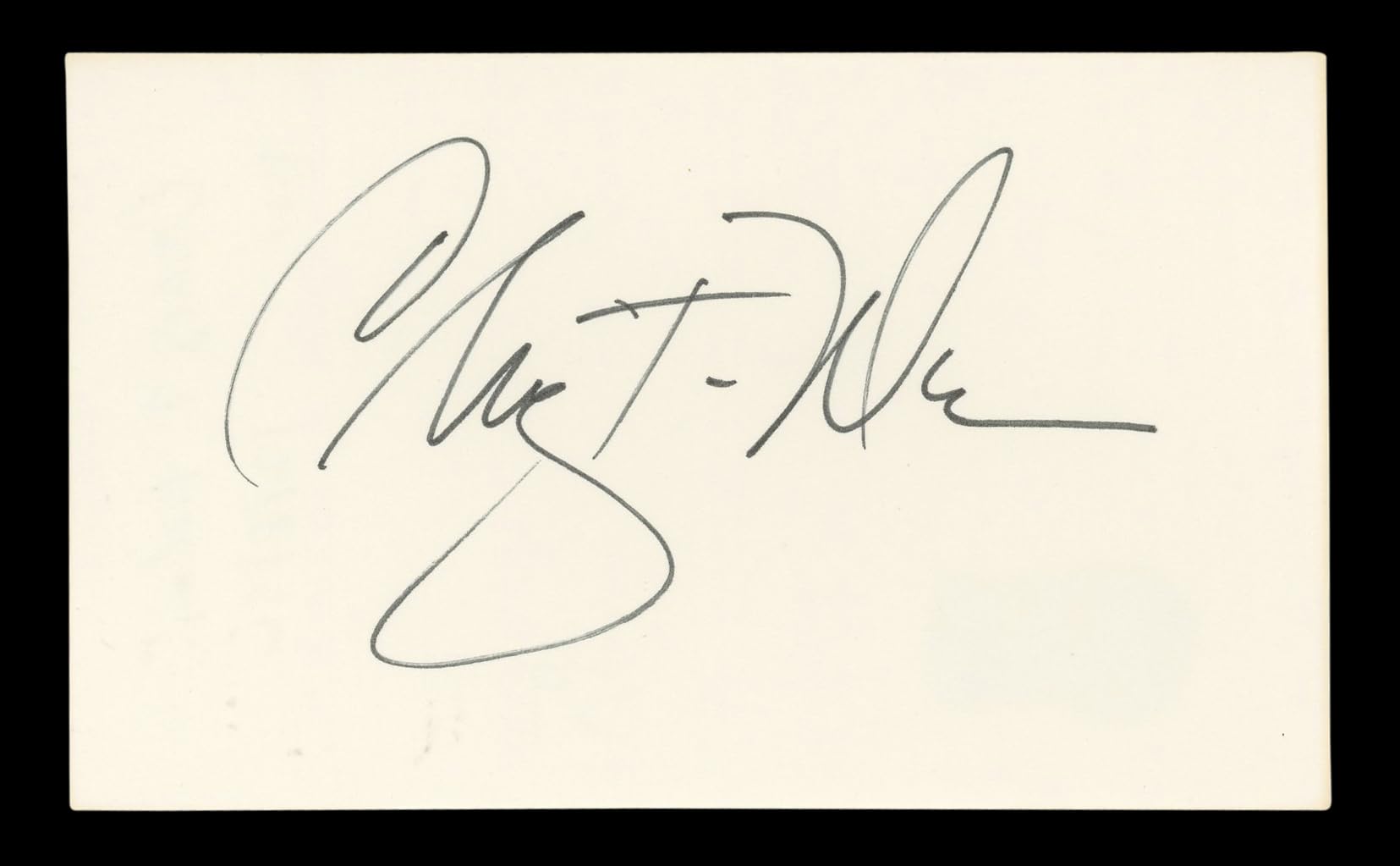 Craig T. Nelson Coach Authentic Signed 3x5 Index Card Autographed BAS #BL96462