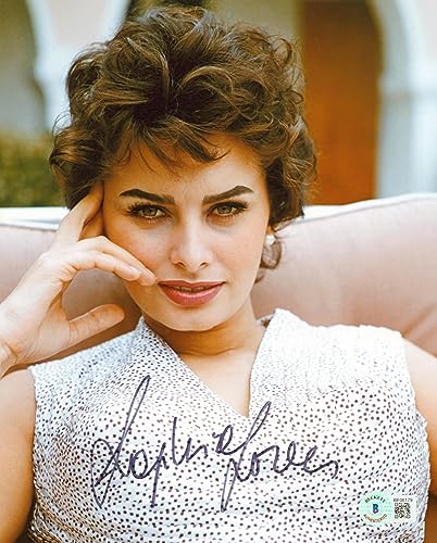 Sophia Loren Two Women Authentic Signed 8x10 Photo Autographed BAS #BF06179