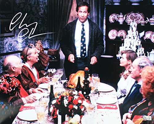 Chevy Chase Christmas Vacation Authentic Signed 16x20 Photo BAS Wit #WM90413