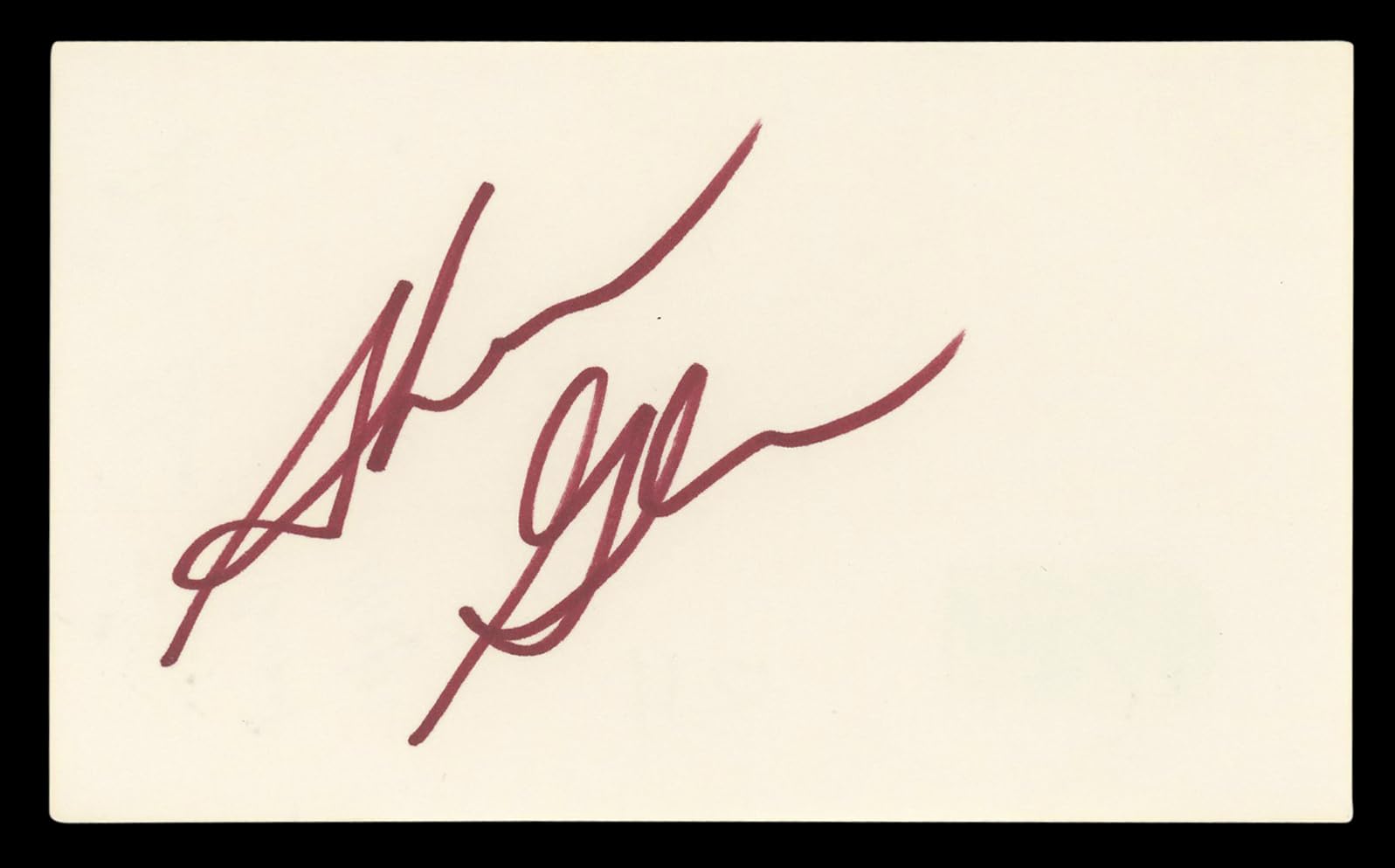 Sharon Gless Cagney & Lacey Authentic Signed 3x5 Index Card BAS #BL96844