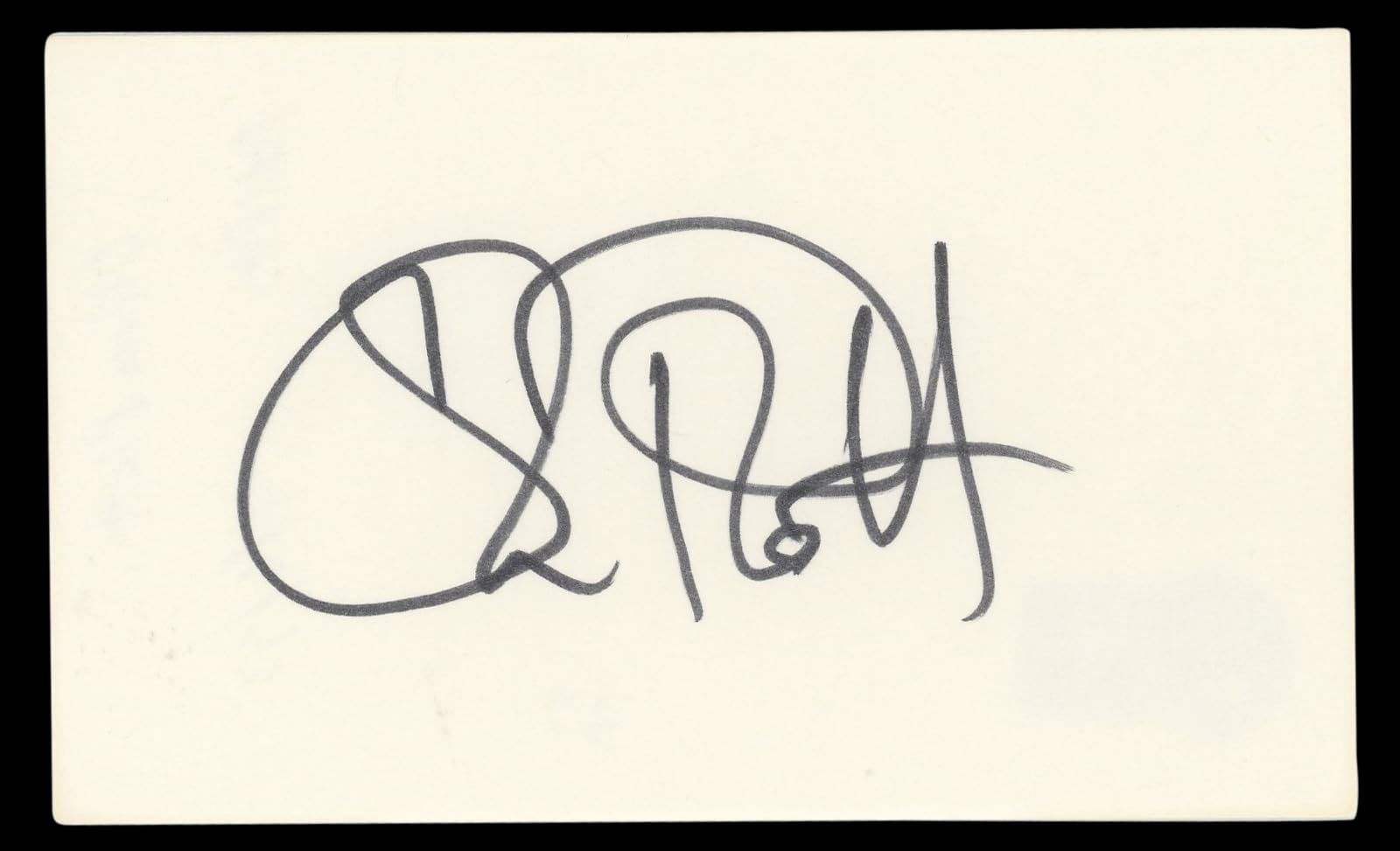 Oliver Platt The Bear Authentic Signed 3x5 Index Card Autographed BAS #BL96500