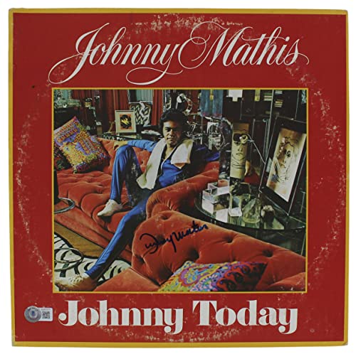 Johnny Mathis Authentic Signed Johnny Today Album Cover BAS #BJ073777