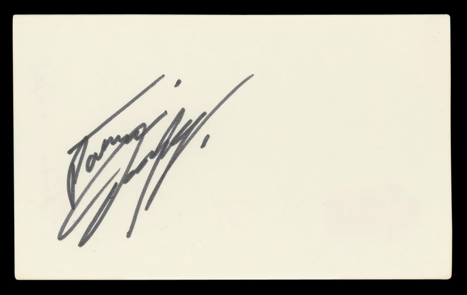 Patrick Dempsey Grey's Anatomy Authentic Signed 3x5 Index Card BAS #BL98502
