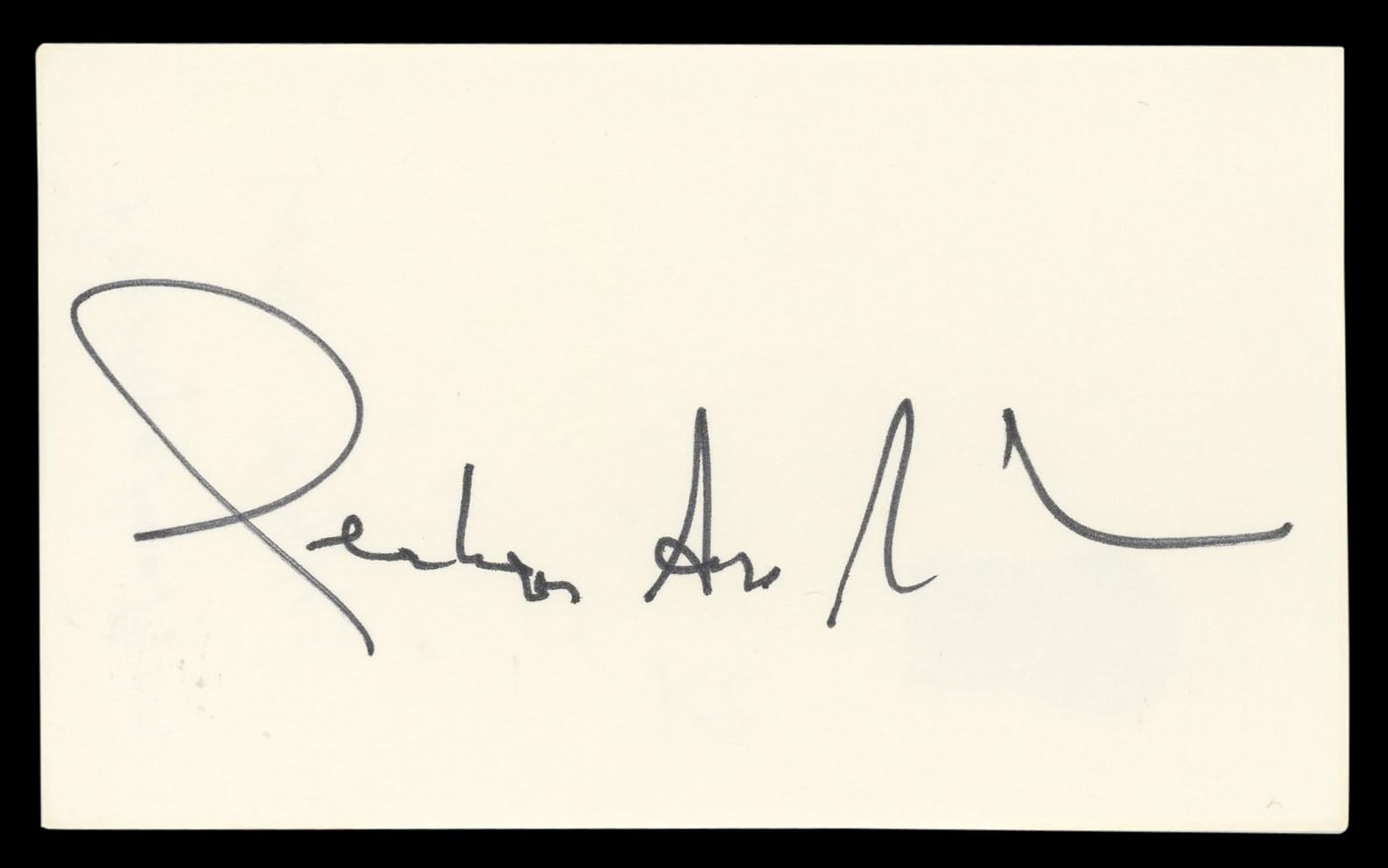 Penelope Ann Miller Carlito's Way Authentic Signed 3x5 Index Card BAS #BL96907