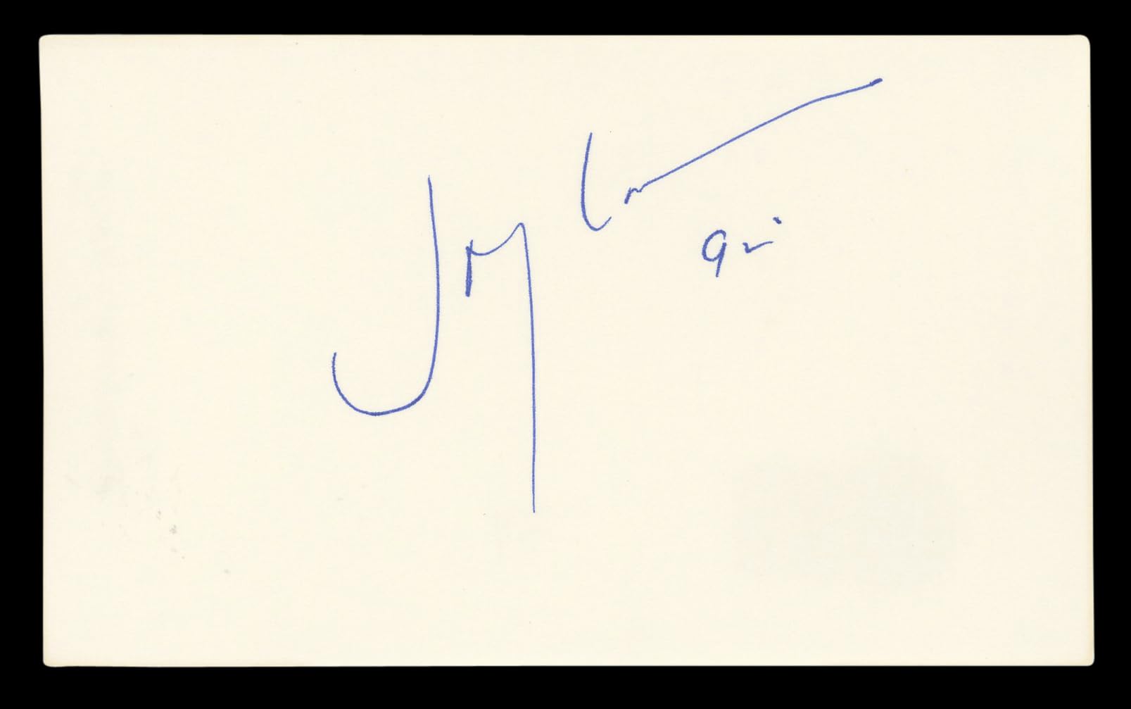 Joey Lawrence Melissa & Joey Authentic Signed 3x5 Index Card BAS #BL96768
