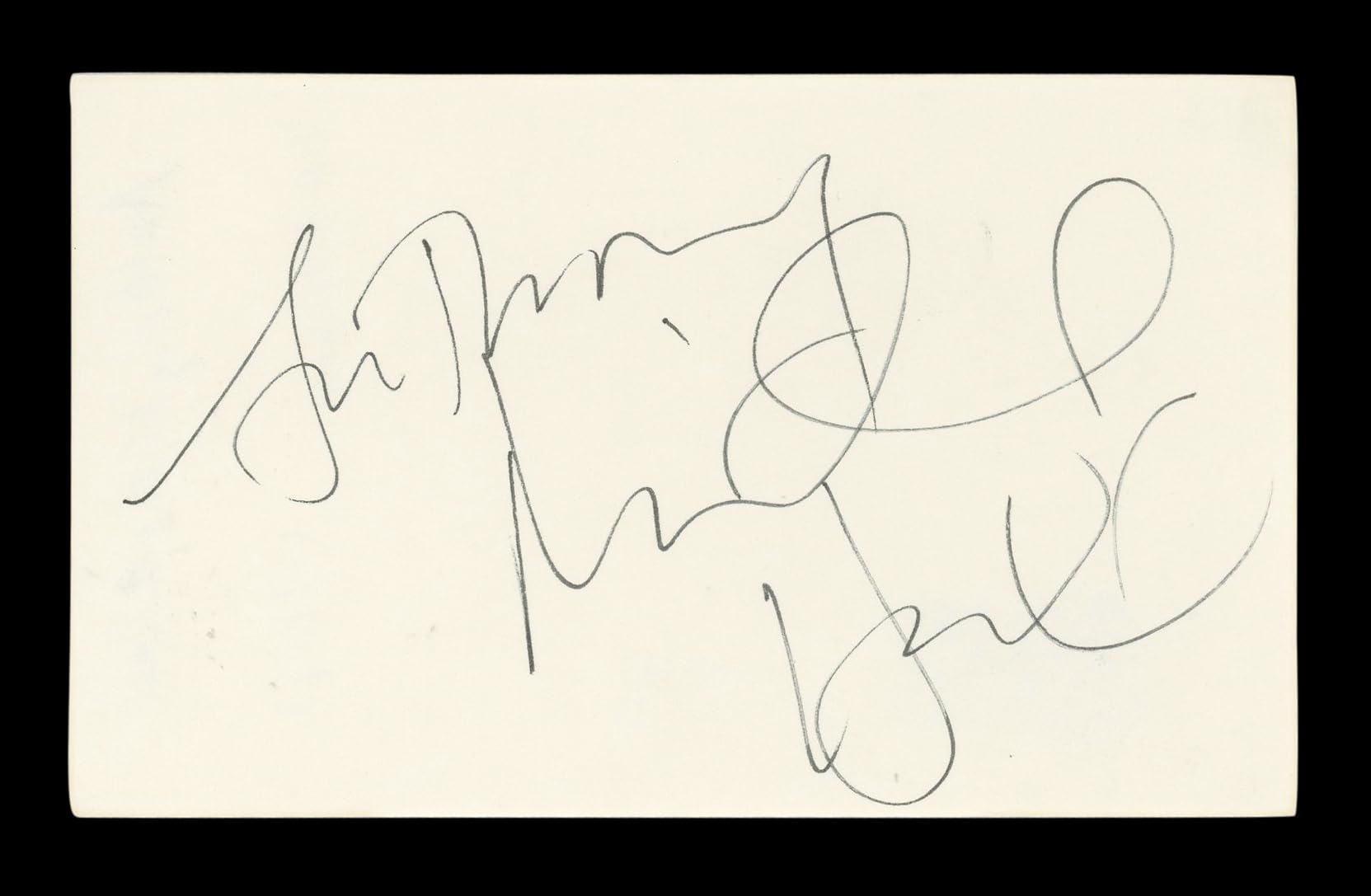 Anthony Michael Hall The Breakfast Club Signed 3x5 Index Card BAS #BL96676