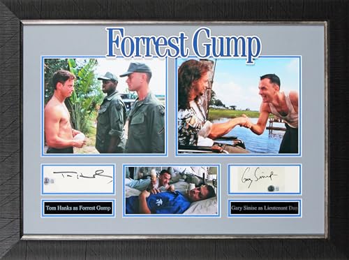 Tom Hanks & Gary Sinise Forrest Gump Authentic Signed Framed Display BAS Holo