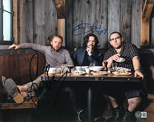 Simon Pegg & Edgar Wright The World's End Signed 11x14 Photo BAS #BB22936