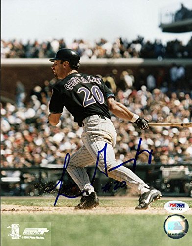 D-Backs Luis Gonzalez Signed Authentic 8X10 Photo Autographed PSA/DNA #U25293