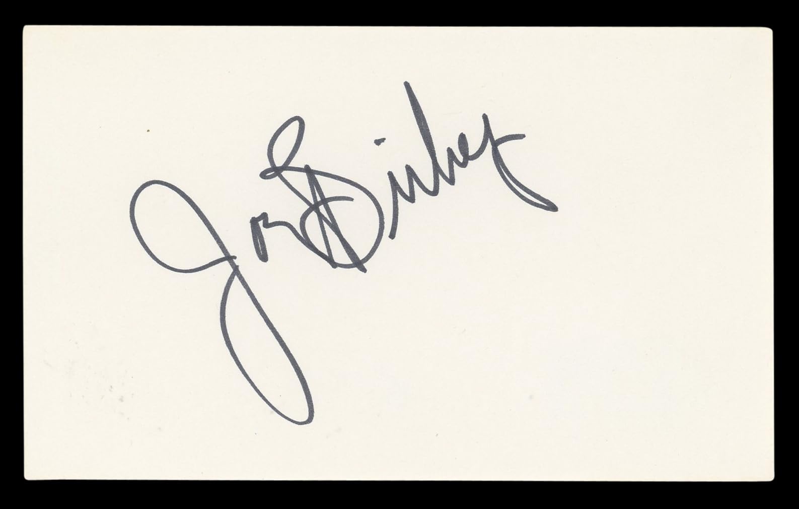 Joey Bishop Ocean's 11 Authentic Signed 3x5 Index Card Autographed BAS #BL98465