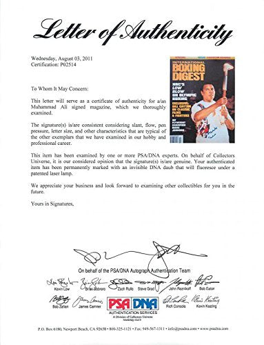 Muhammad Ali Rare Double Signed Magazine 1996 Boxing Digest PSA/DNA #P02514