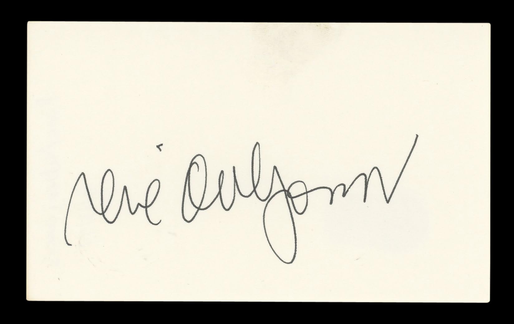 René Auberjonois Star Trek Signed 3x5 Index Card Autographed BAS #AD70187
