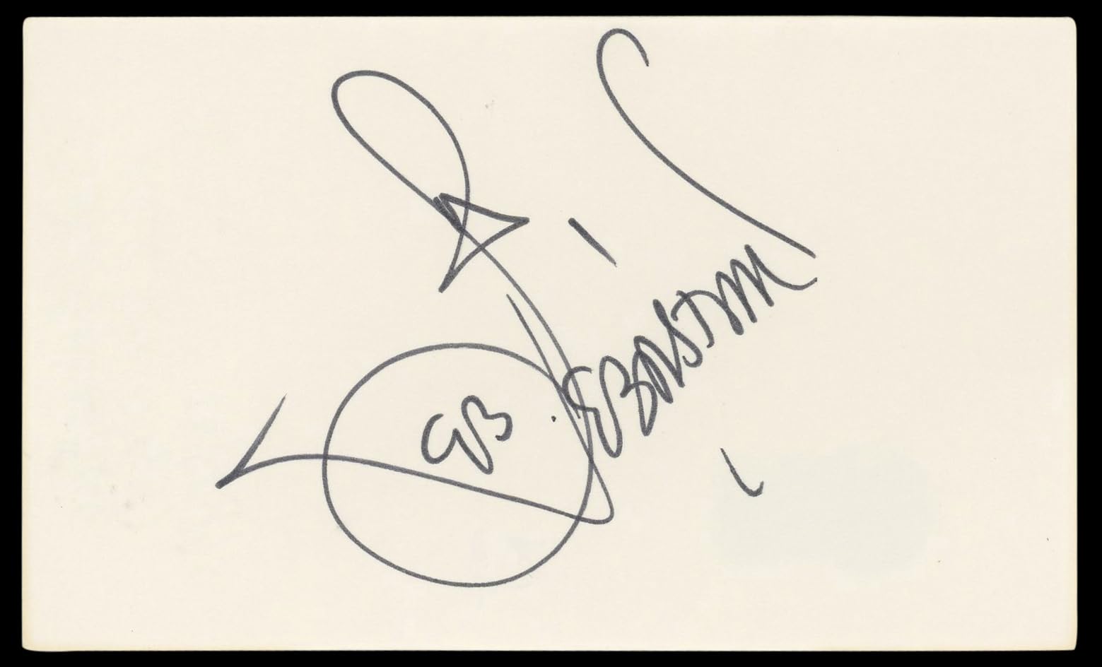 Joan Sebastian Musician Authentic Signed 3x5 Index Card Autographed BAS #BL98598