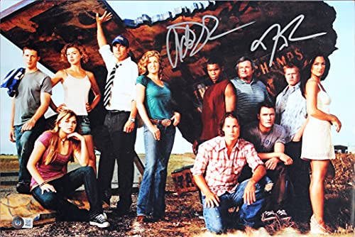 Jesse Plemons & Gaius Charles Friday Night Lights Signed 12x18 Photo BAS