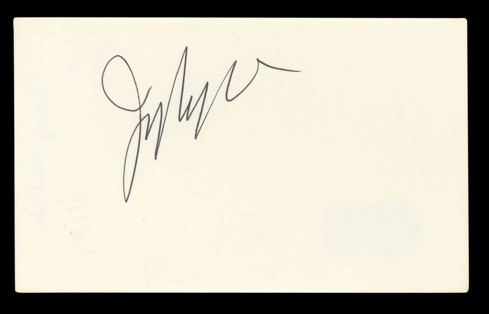 Jerry Van Dyke Coach Authentic Signed 3x5 Index Card Autographed BAS #BL96748