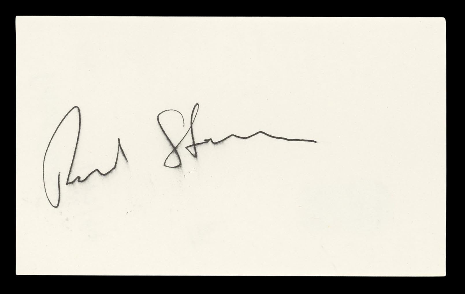 Robert Sterling Roughshod Authentic Signed 3x5 Index Card BAS #BL96889