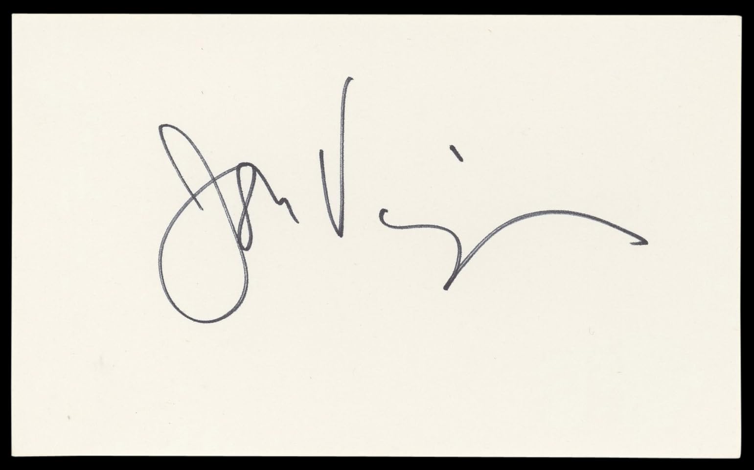 Jon Voight Anaconda Authentic Signed 3x5 Index Card Autographed BAS #BM58636